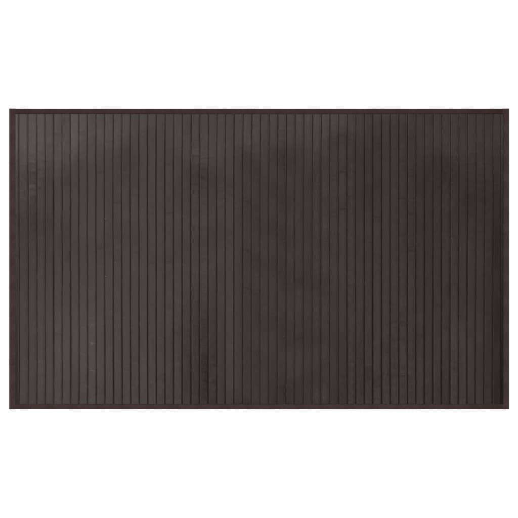 Tappeto Rettangolare Marrone Scuro 60x100 cm in BambÃ¹