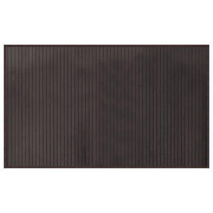 Tappeto Rettangolare Marrone Scuro 60x100 cm in BambÃ¹