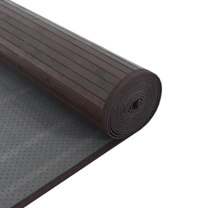 Tappeto Rettangolare Marrone Scuro 60x100 cm in BambÃ¹