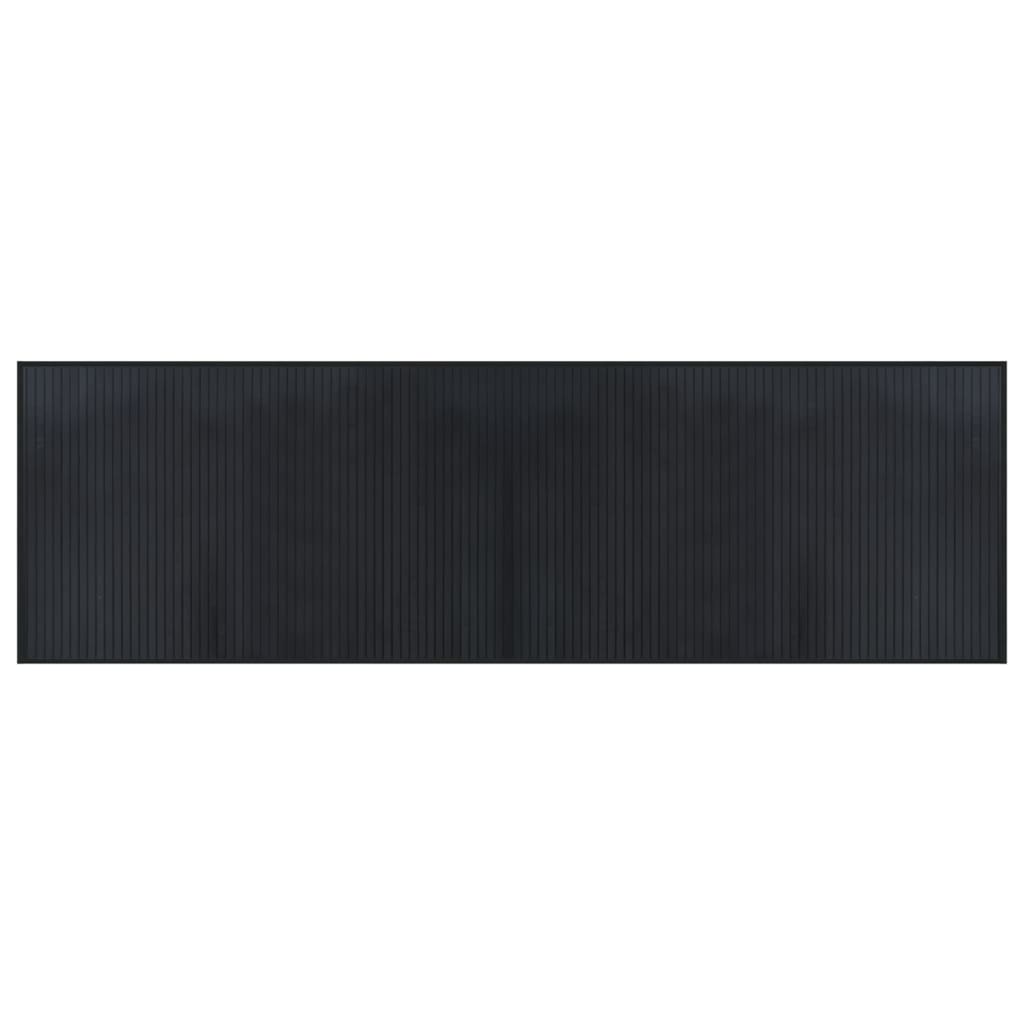 Tappeto Rettangolare Nero 60x200 cm in BambÃ¹