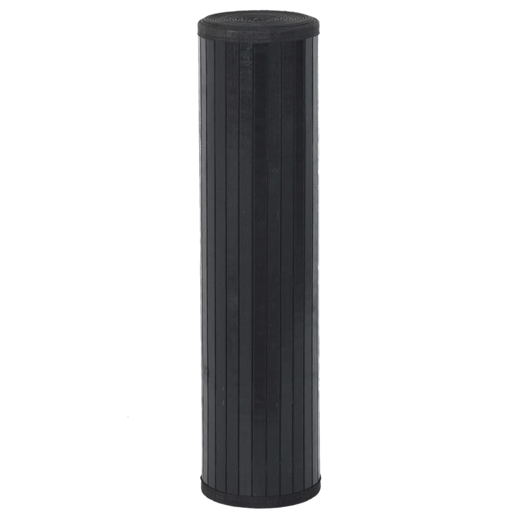 Tappeto Rettangolare Nero 60x200 cm in BambÃ¹