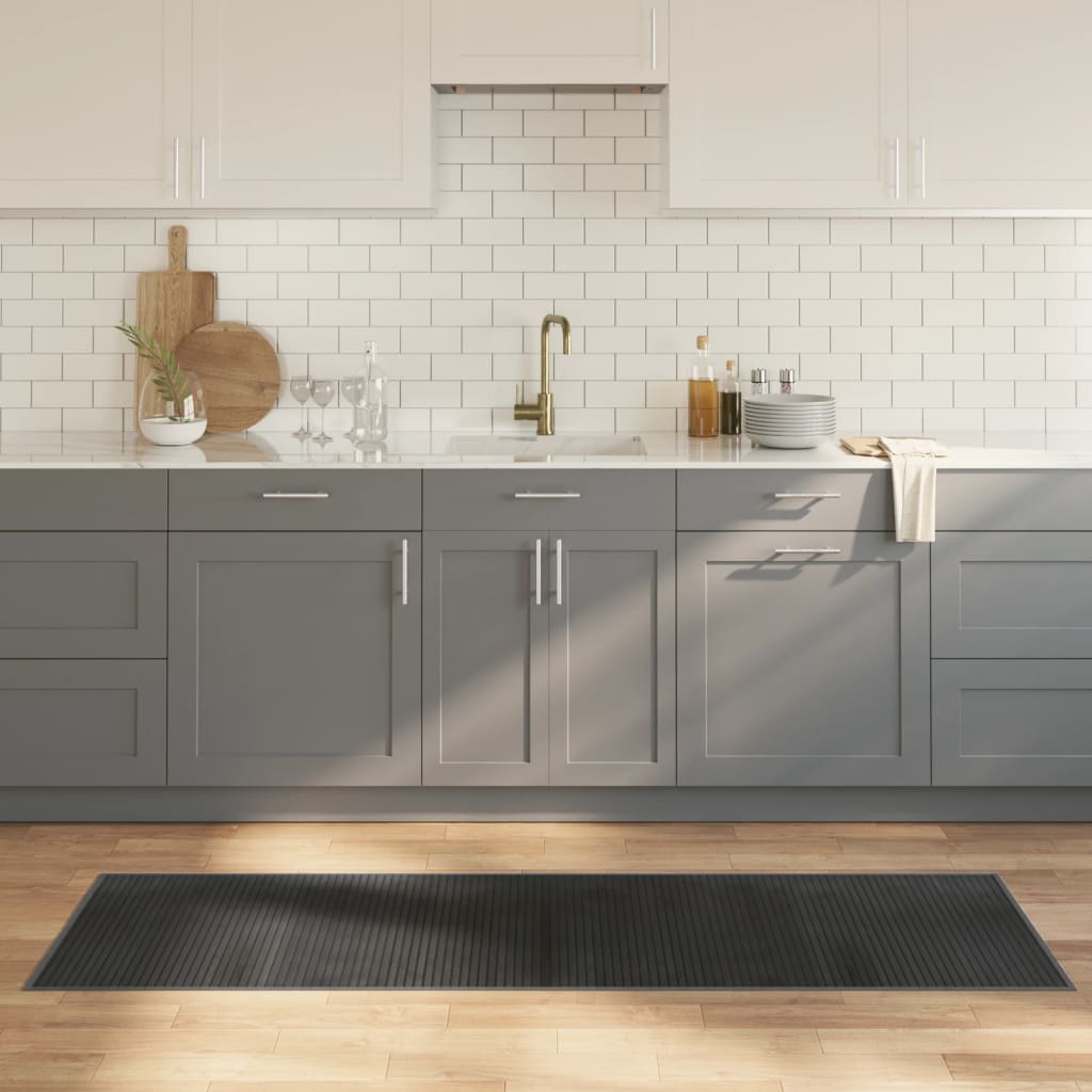 Tappeto Rettangolare Grigio 60x200 cm in BambÃ¹
