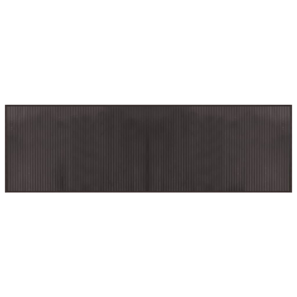 Tappeto Rettangolare Marrone Scuro 60x200 cm in BambÃ¹