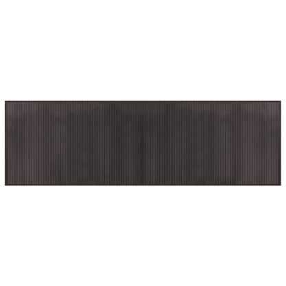 Tappeto Rettangolare Marrone Scuro 60x200 cm in BambÃ¹