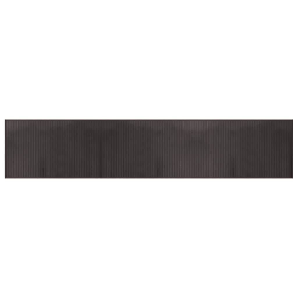 Tappeto Rettangolare Marrone Scuro 60x300 cm in BambÃ¹