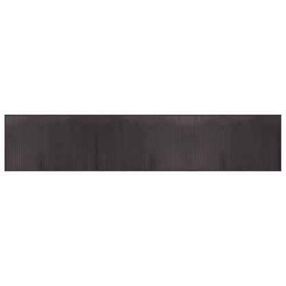 Tappeto Rettangolare Marrone Scuro 60x300 cm in BambÃ¹