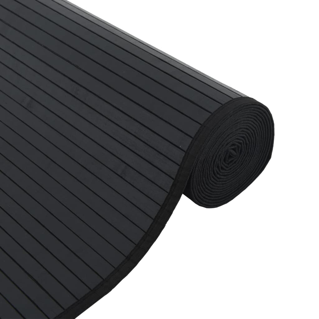 Tappeto Rettangolare Nero 60x400 cm in BambÃ¹