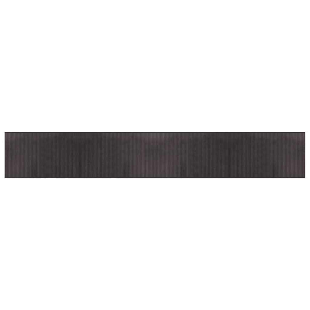 Tappeto Rettangolare Marrone Scuro 60x400 cm in BambÃ¹