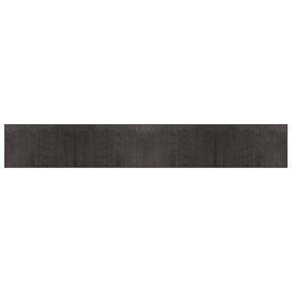 Tappeto Rettangolare Marrone Scuro 60x400 cm in BambÃ¹