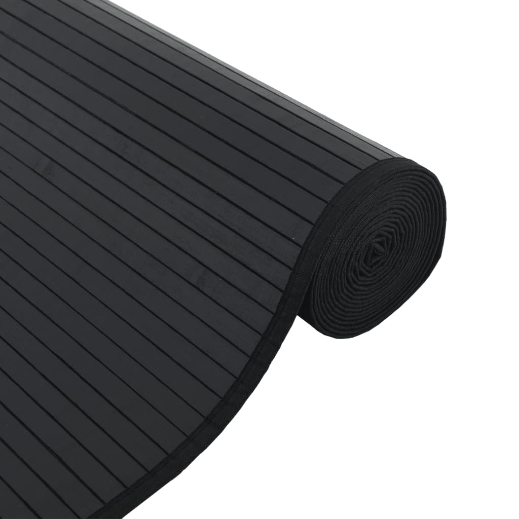 Tappeto Rettangolare Nero 60x1000 cm in BambÃ¹