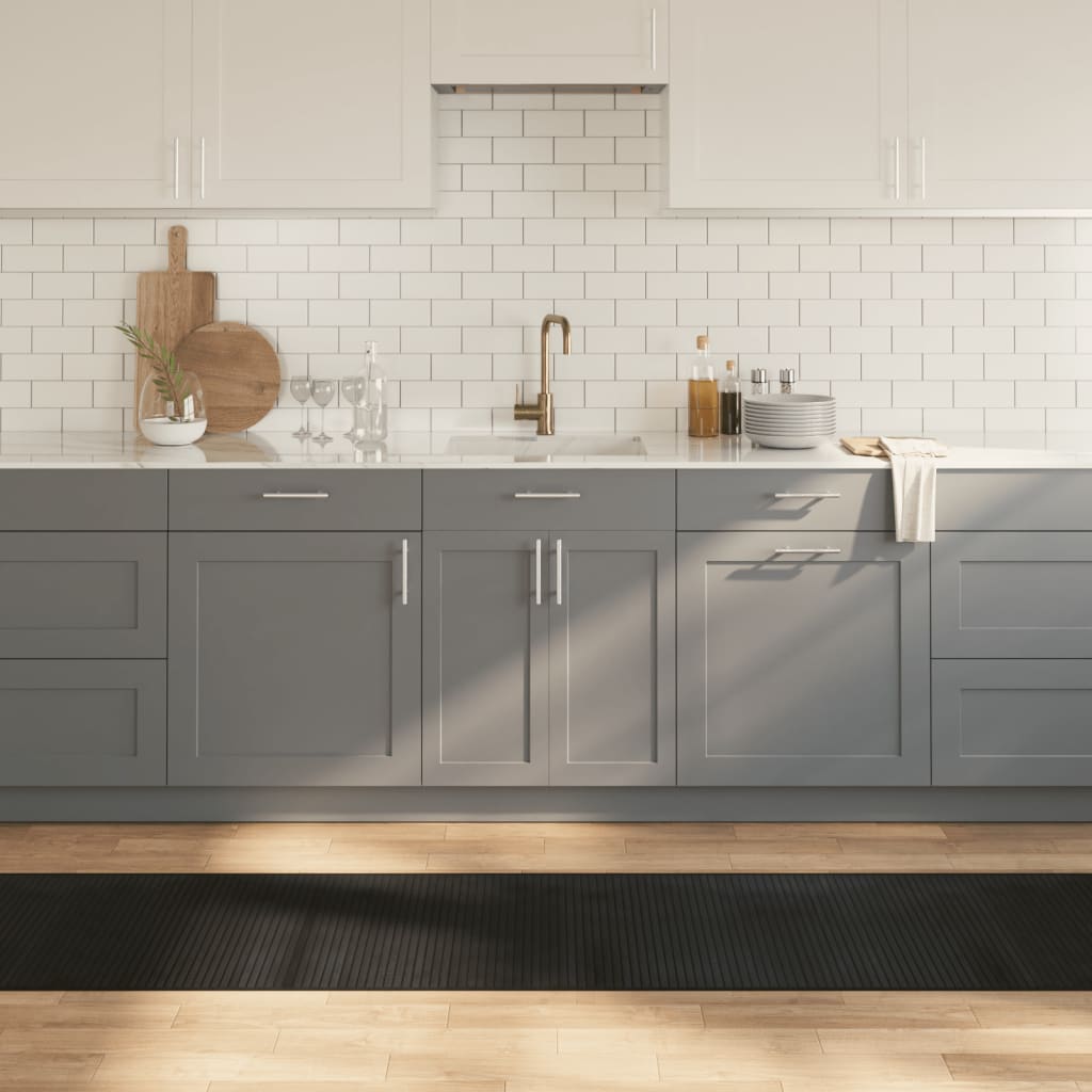 Tappeto Rettangolare Nero 60x1000 cm in BambÃ¹