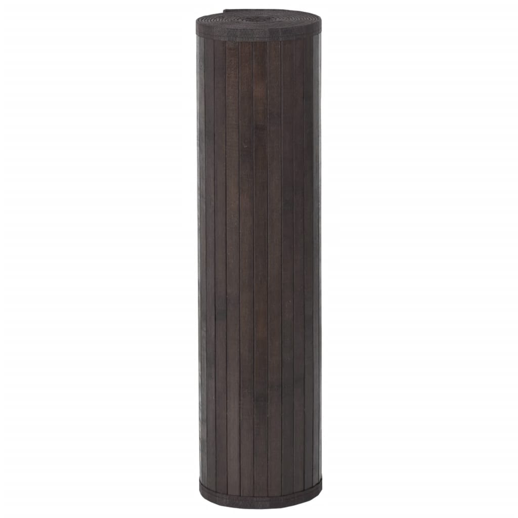 Tappeto Rettangolare Marrone Scuro 60x1000 cm in BambÃ¹
