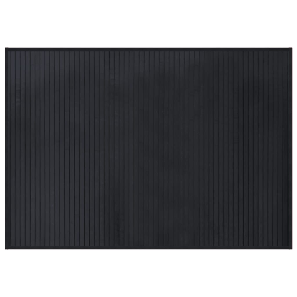 Tappeto Rettangolare Nero 70x100 cm in BambÃƒÂ¹