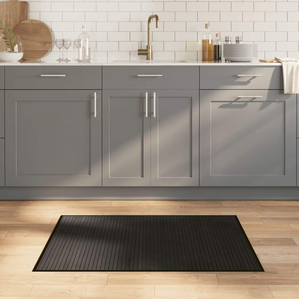 Tappeto Rettangolare Nero 70x100 cm in BambÃƒÂ¹