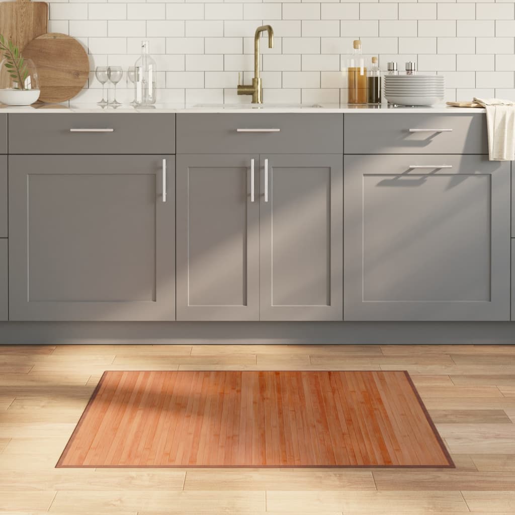 Tappeto Rettangolare Marrone 70x100 cm in BambÃ¹