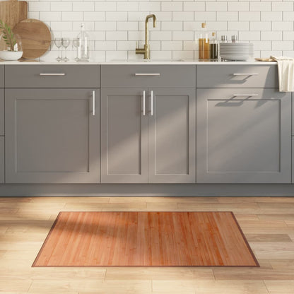 Tappeto Rettangolare Marrone 70x100 cm in BambÃ¹