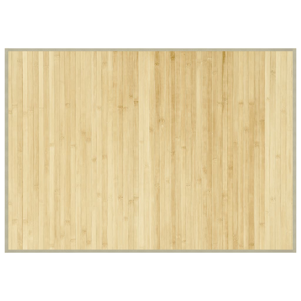 Tappeto Rettangolare Natura Chiaro 70x100 cm in BambÃ¹