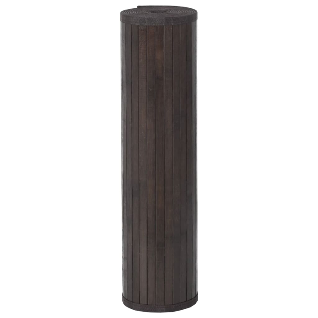 Tappeto Rettangolare Marrone Scuro 70x100 cm in BambÃ¹