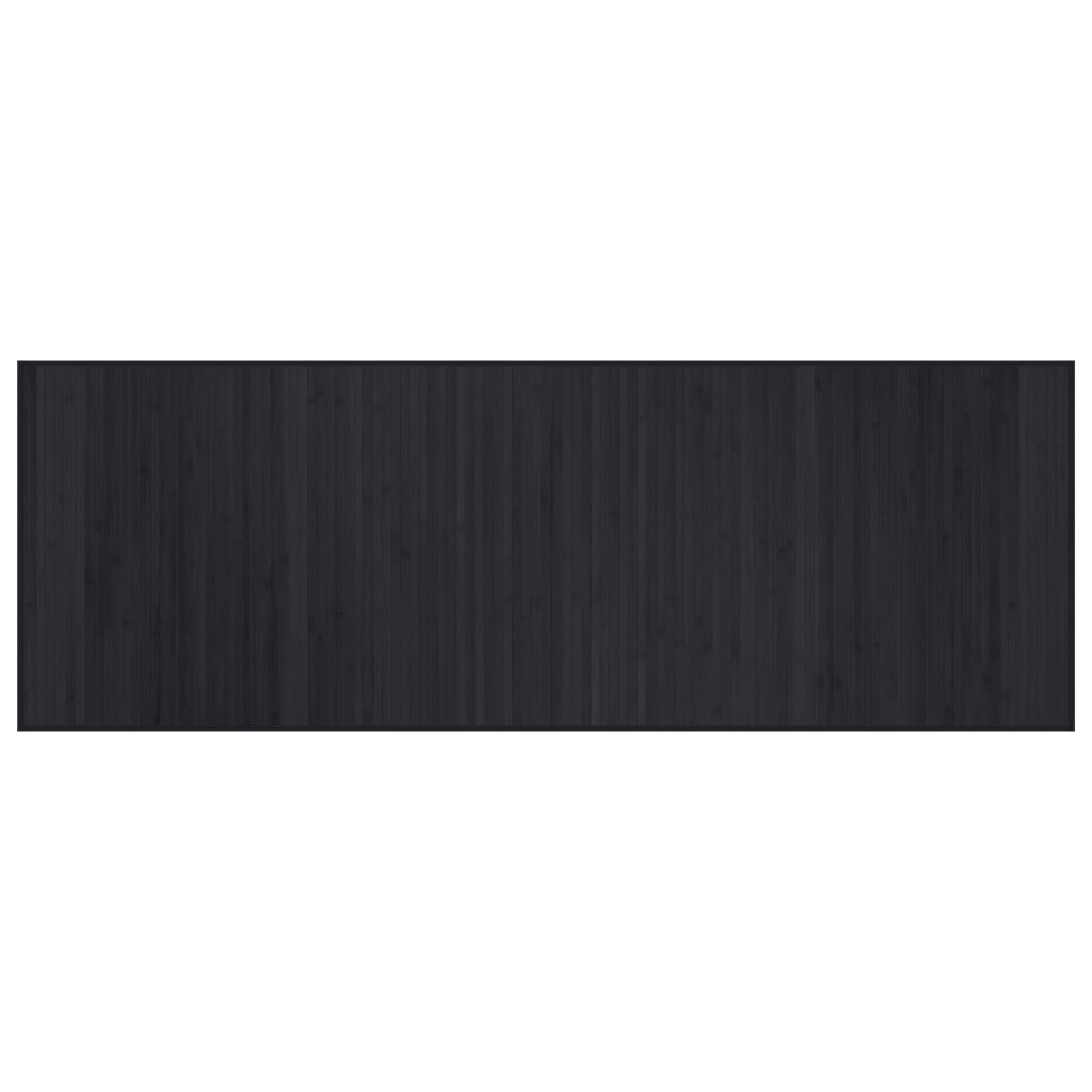 Tappeto Rettangolare Nero 70x200 cm in BambÃ¹