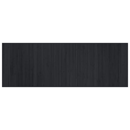 Tappeto Rettangolare Nero 70x200 cm in BambÃ¹