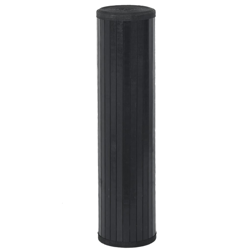 Tappeto Rettangolare Nero 70x200 cm in BambÃ¹