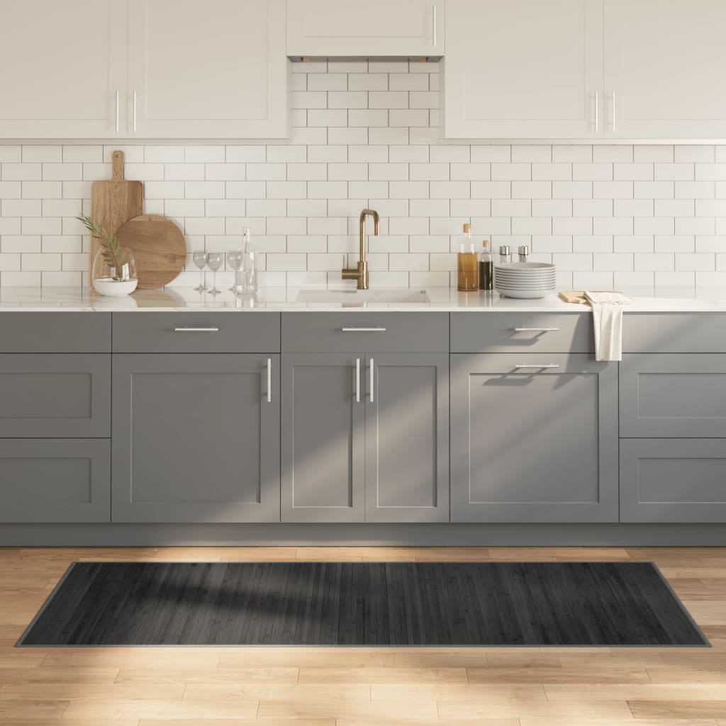 Tappeto Rettangolare Grigio 70x200 cm in BambÃ¹