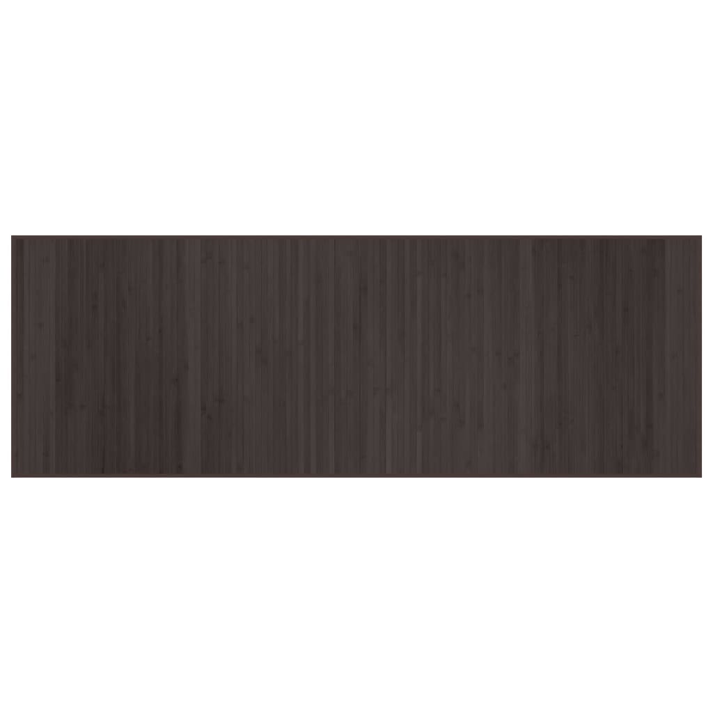 Tappeto Rettangolare Marrone Scuro 70x200 cm in BambÃ¹