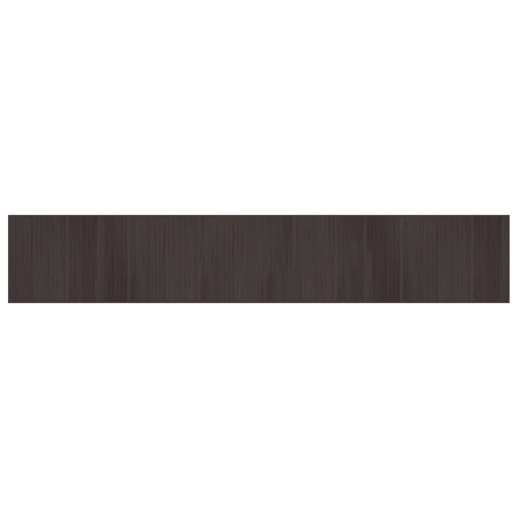 Tappeto Rettangolare Marrone Scuro 70x400 cm in BambÃ¹