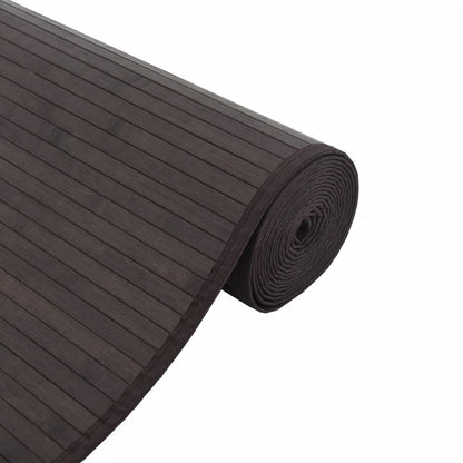 Tappeto Rettangolare Marrone Scuro 70x400 cm in BambÃ¹