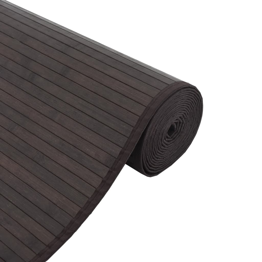 Tappeto Rettangolare Marrone Scuro 70x500 cm in BambÃ¹
