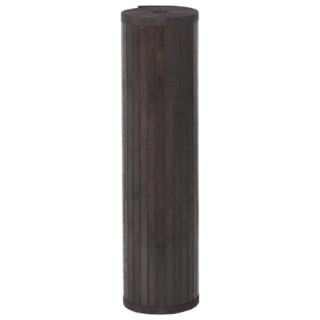 Tappeto Rettangolare Marrone Scuro 70x1000 cm in BambÃ¹