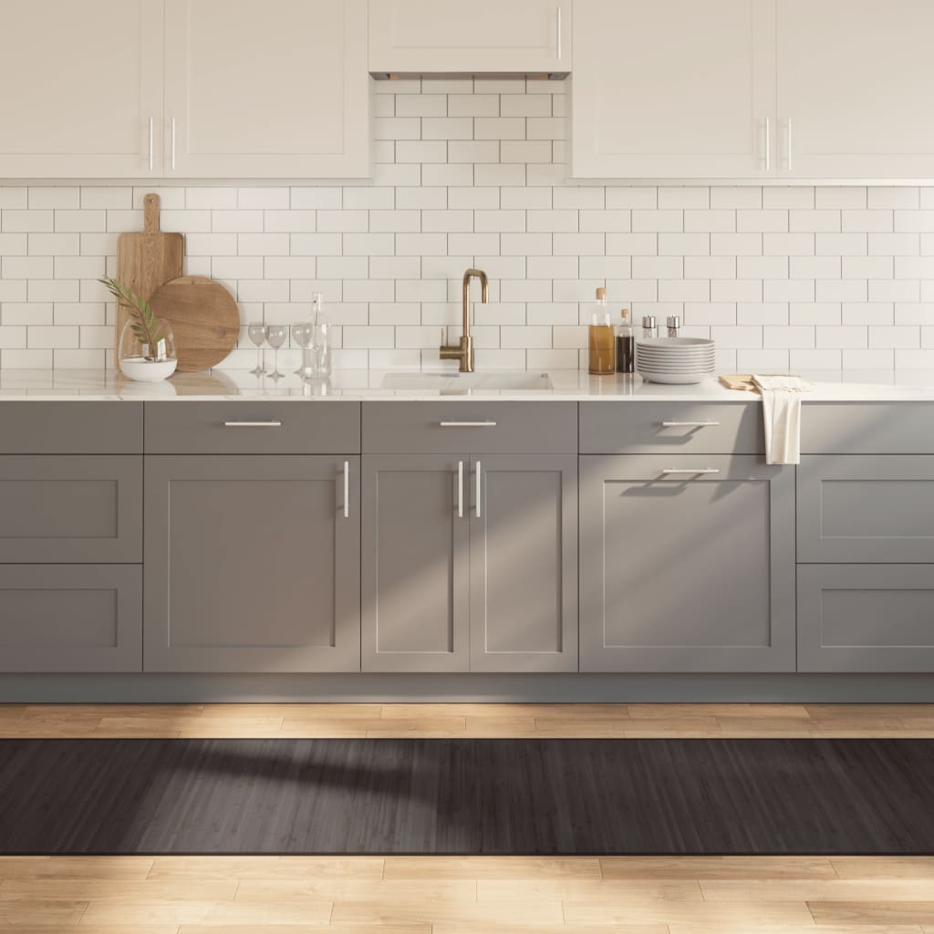 Tappeto Rettangolare Marrone Scuro 70x1000 cm in BambÃ¹