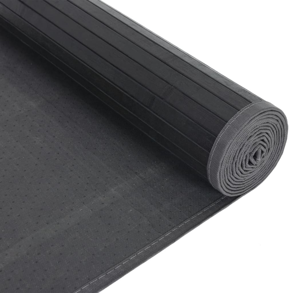 Tappeto Rettangolare Nero 80x100 cm in BambÃ¹