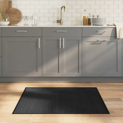 Tappeto Rettangolare Nero 80x100 cm in BambÃ¹