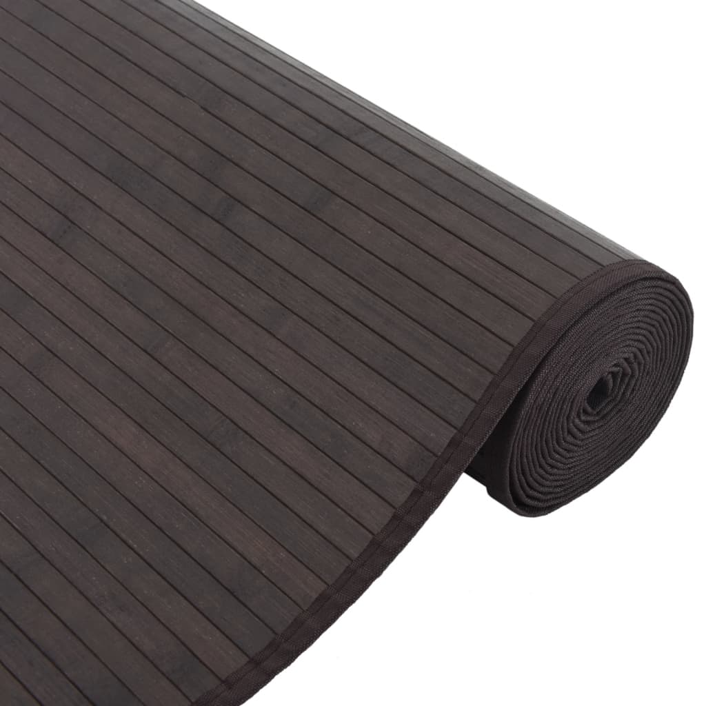 Tappeto Rettangolare Marrone Scuro 80x100 cm in BambÃ¹