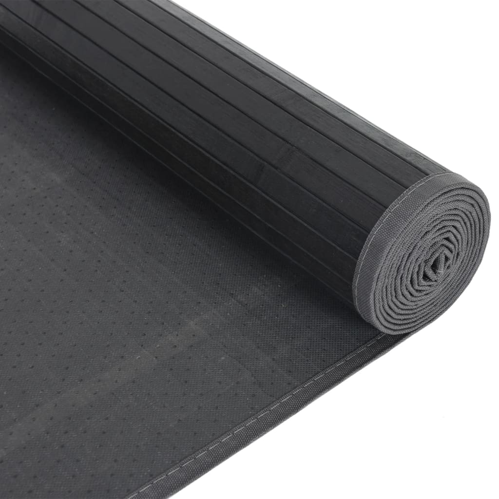 Tappeto Rettangolare Nero 80x200 cm in BambÃ¹
