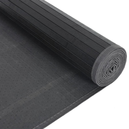 Tappeto Rettangolare Nero 80x200 cm in BambÃ¹