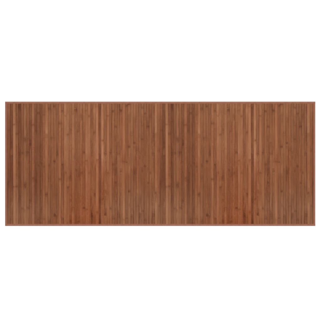 Tappeto Rettangolare Marrone 80x200 cm in BambÃƒÂ¹