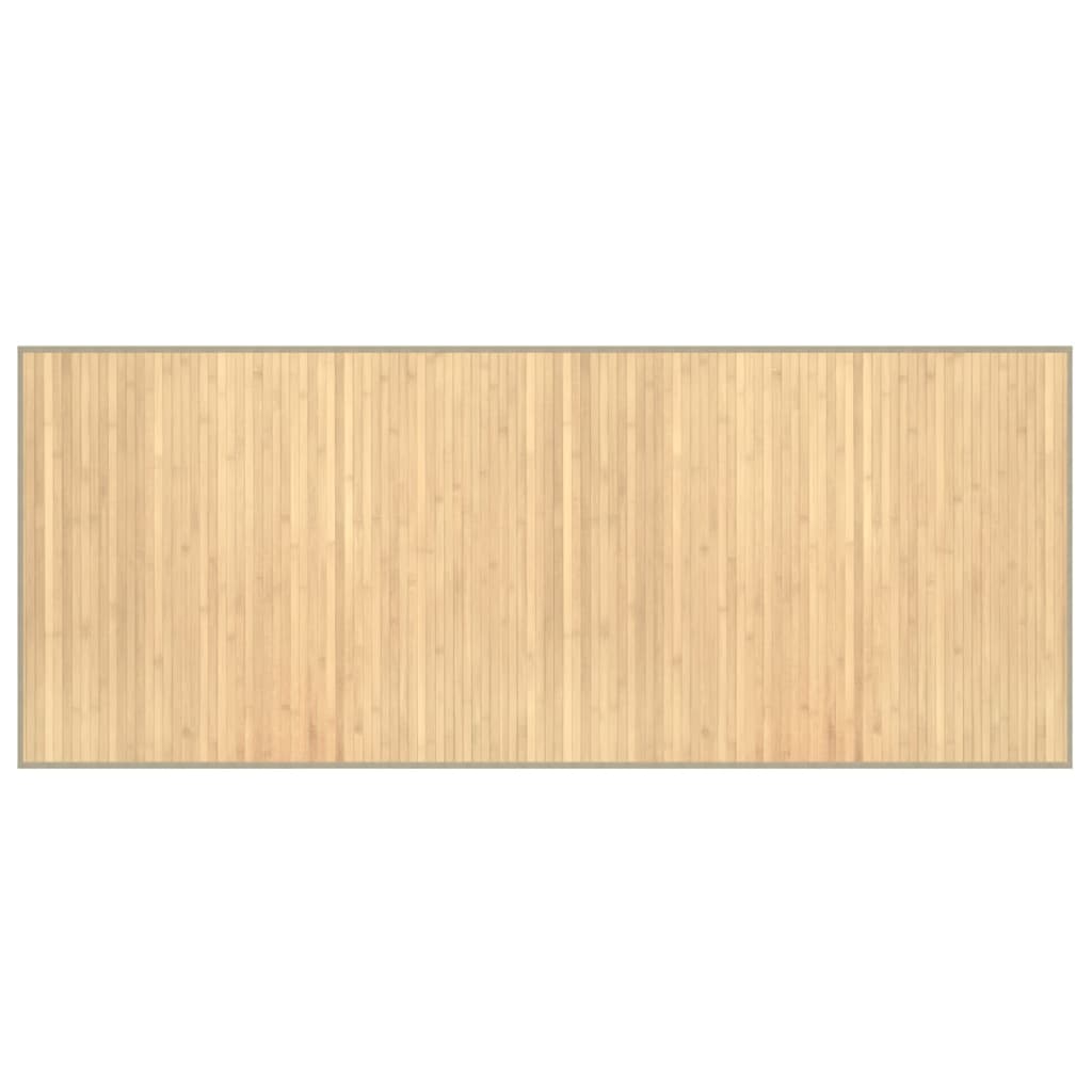 Tappeto Rettangolare Natura Chiaro 80x200 cm in BambÃƒÂ¹