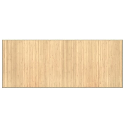 Tappeto Rettangolare Natura Chiaro 80x200 cm in BambÃƒÂ¹