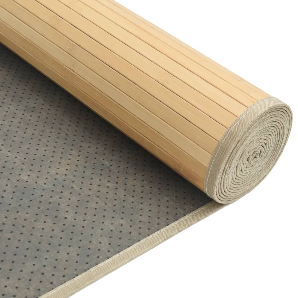 Tappeto Rettangolare Natura Chiaro 80x200 cm in BambÃƒÂ¹
