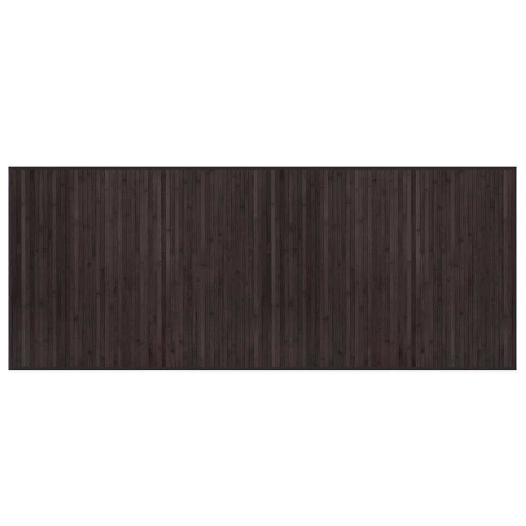 Tappeto Rettangolare Marrone Scuro 80x200 cm in BambÃ¹