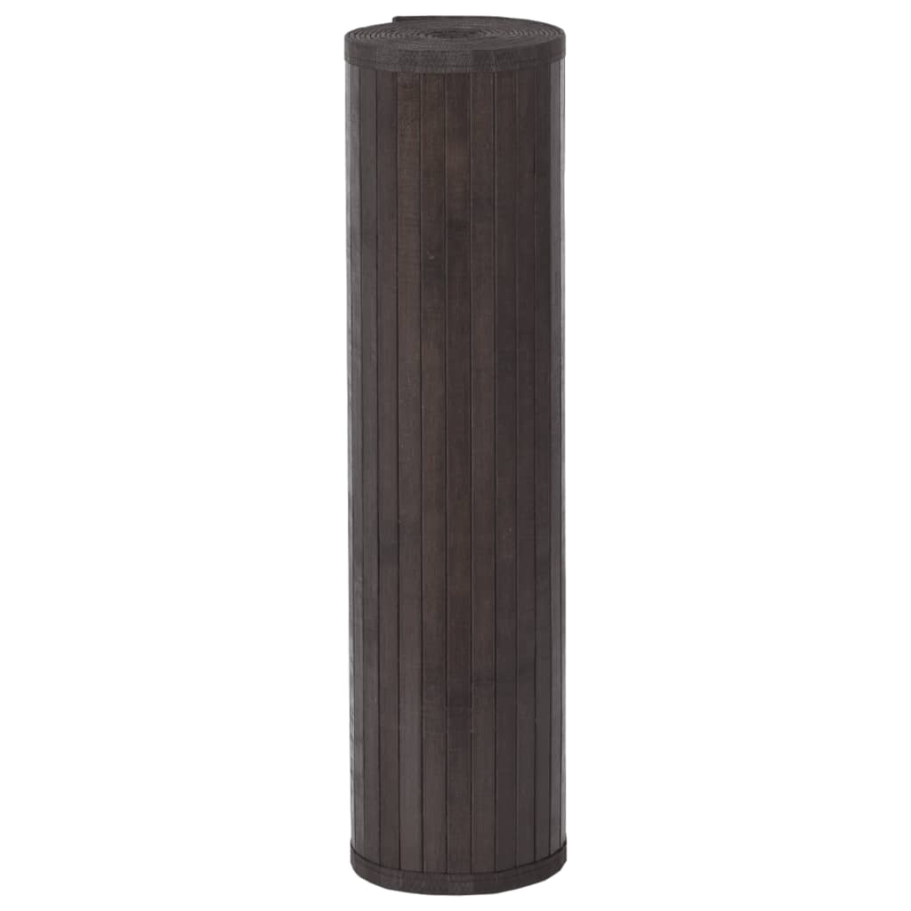 Tappeto Rettangolare Marrone Scuro 80x200 cm in BambÃ¹