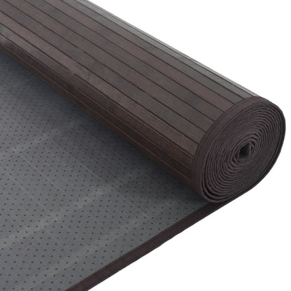 Tappeto Rettangolare Marrone Scuro 80x200 cm in BambÃ¹