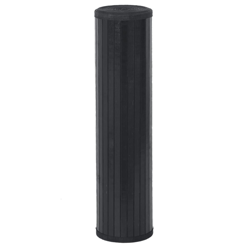 Tappeto Rettangolare Nero 80x300 cm in BambÃ¹
