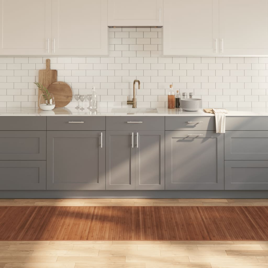 Tappeto Rettangolare Marrone 80x300 cm in BambÃ¹