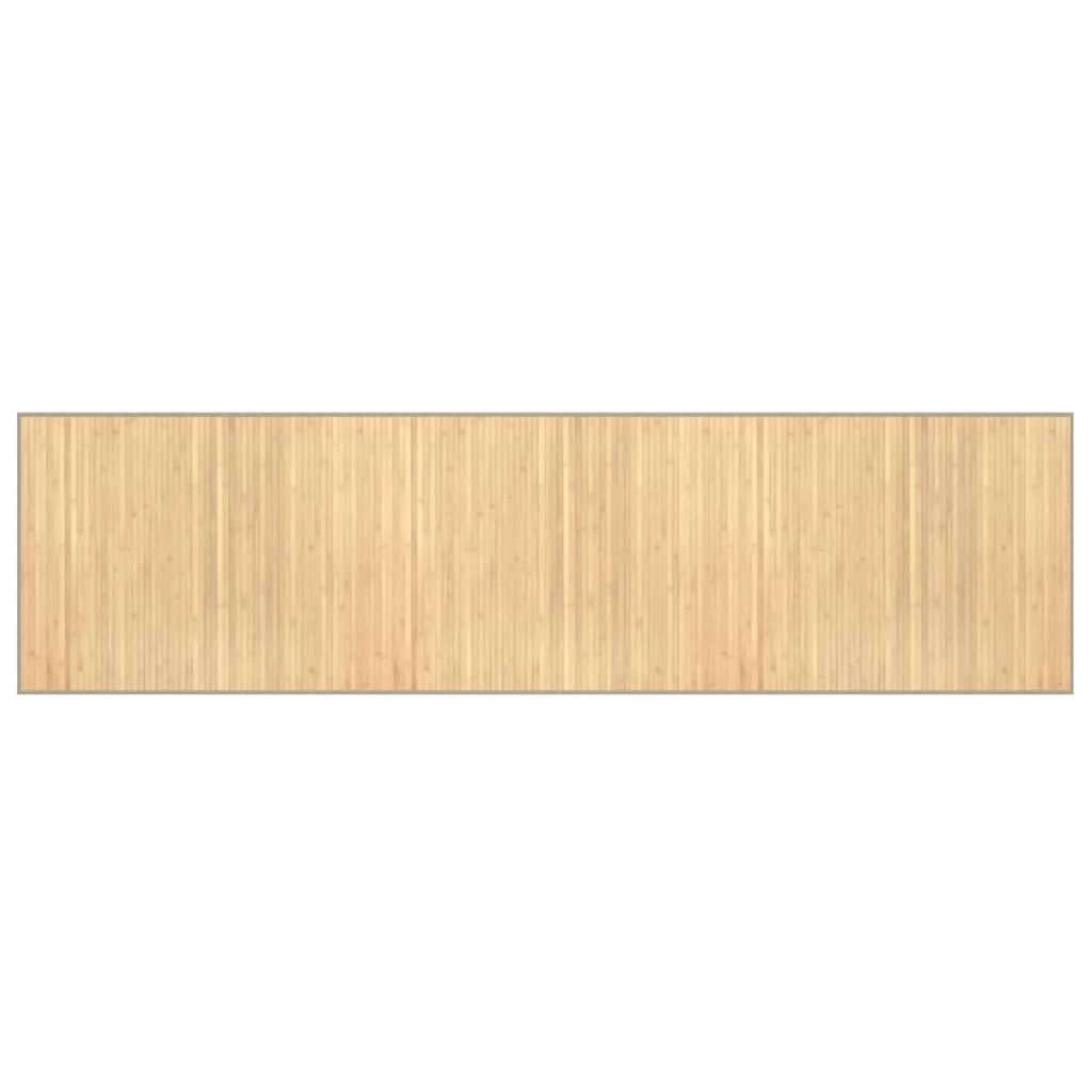 Tappeto Rettangolare Natura Chiaro 80x300 cm in BambÃ¹