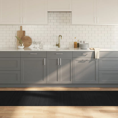 Tappeto Rettangolare Nero 80x400 cm in BambÃ¹