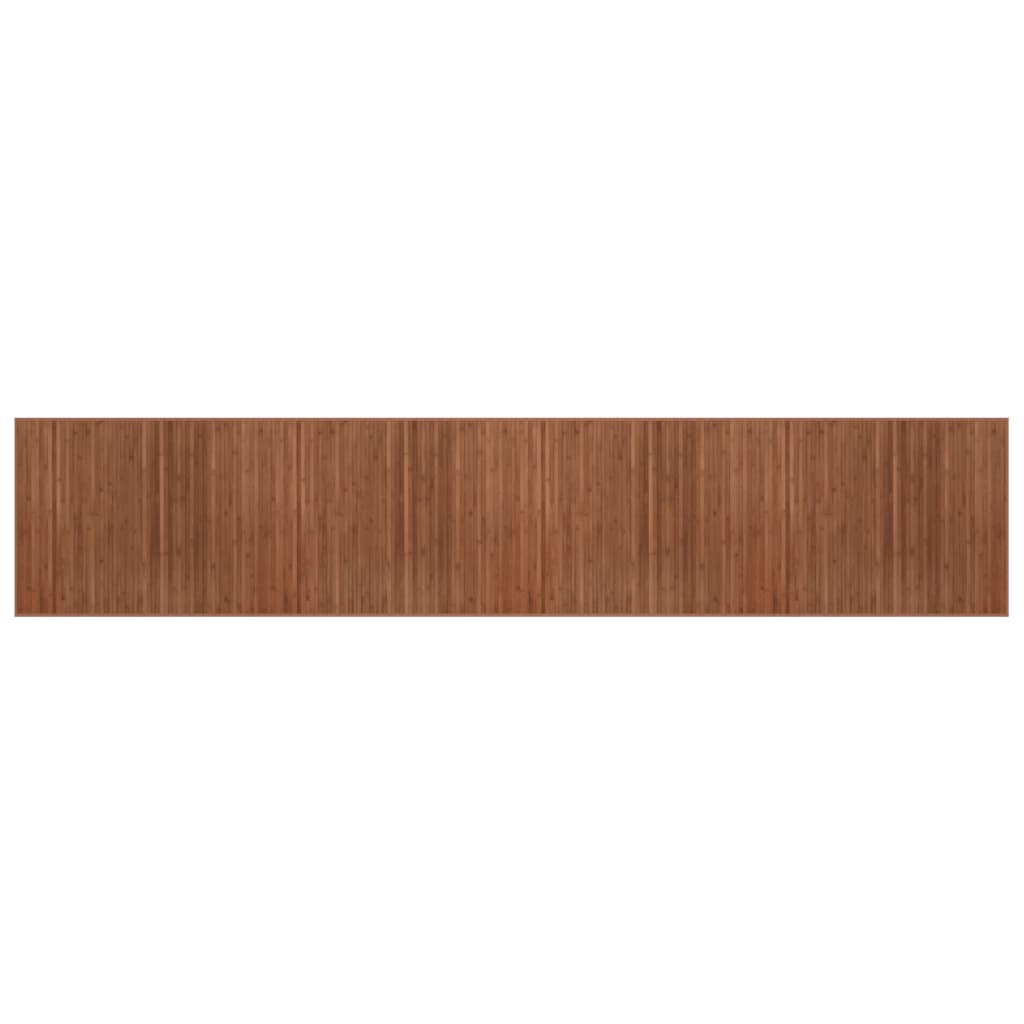 Tappeto Rettangolare Marrone 80x400 cm in BambÃ¹
