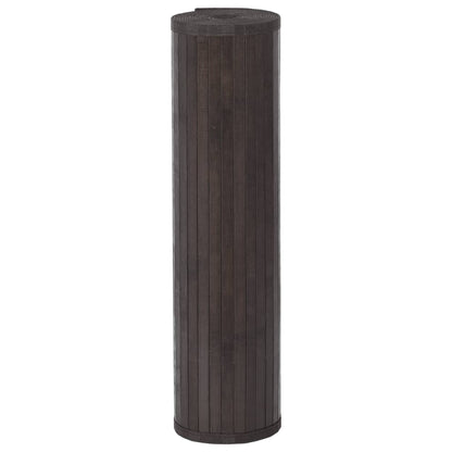 Tappeto Rettangolare Marrone Scuro 80x400 cm in BambÃ¹